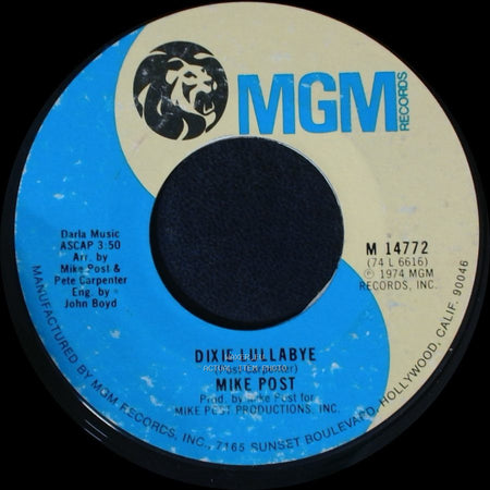 Mike Post - The Rockford Files / Dixie Lullabye side B