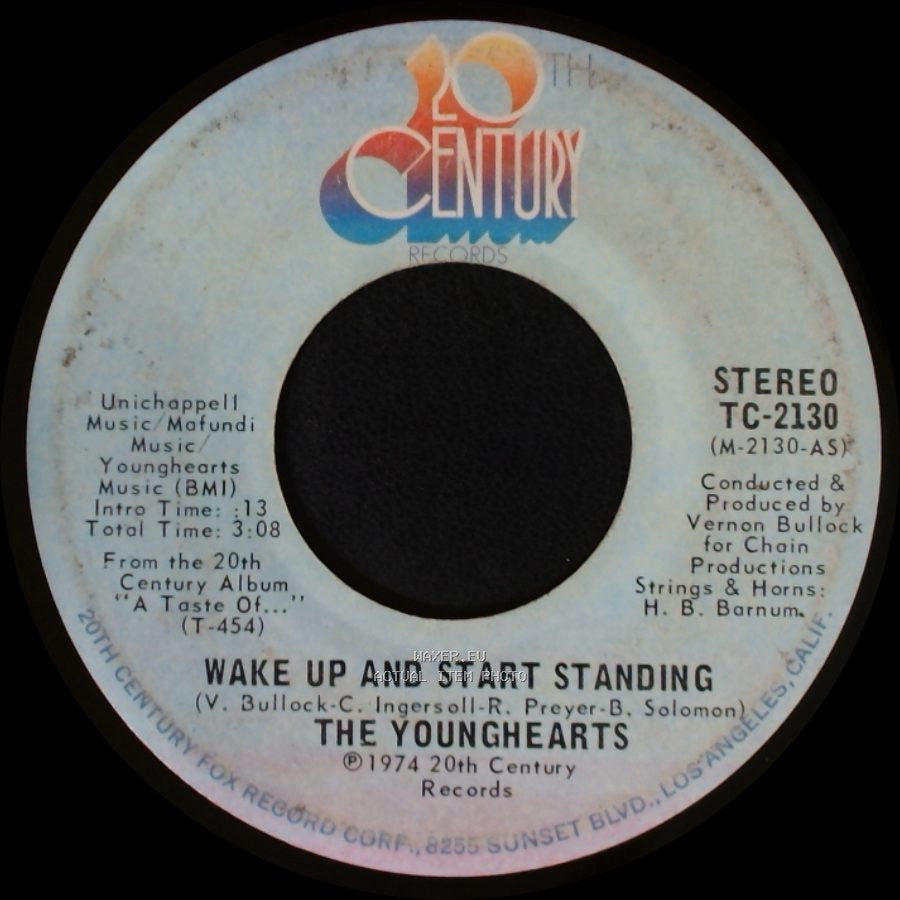 The Younghearts - Dedicate (My Life To You) / Wake Up And Start Standing side B