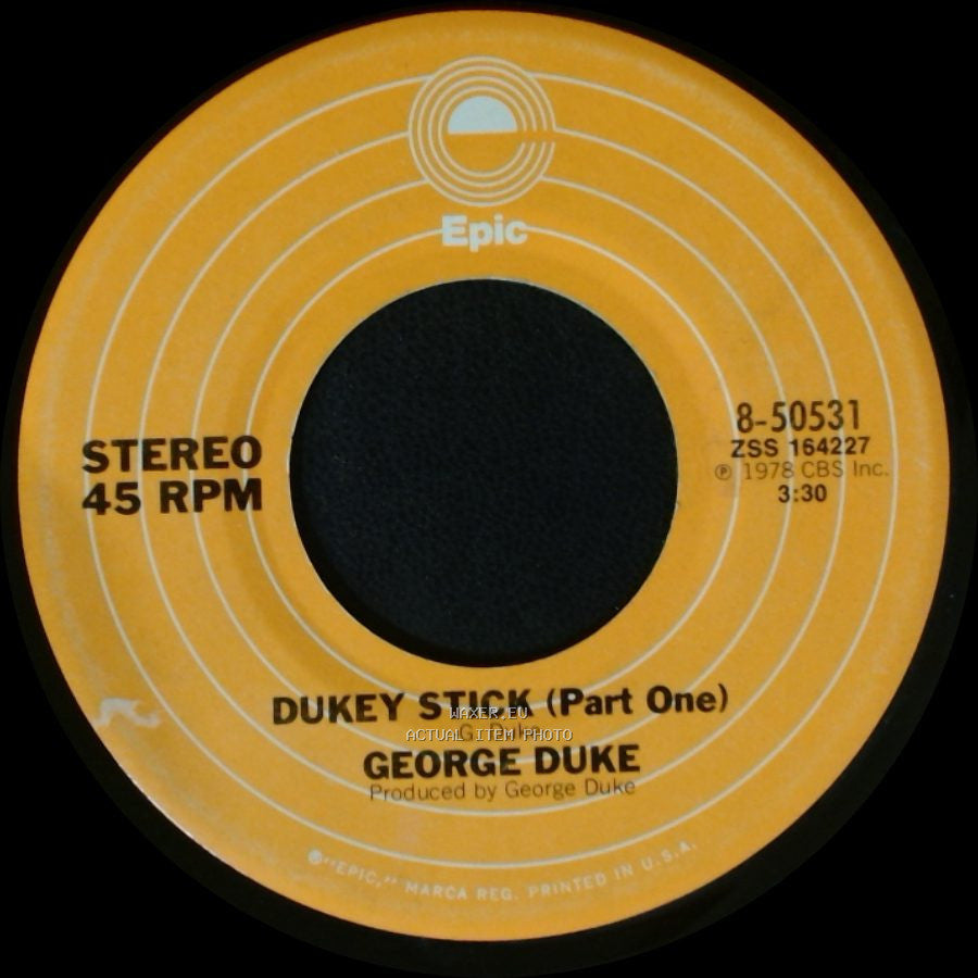 George Duke - Dukey Stick (Part One) / Dukey Stick (Part Two) side A