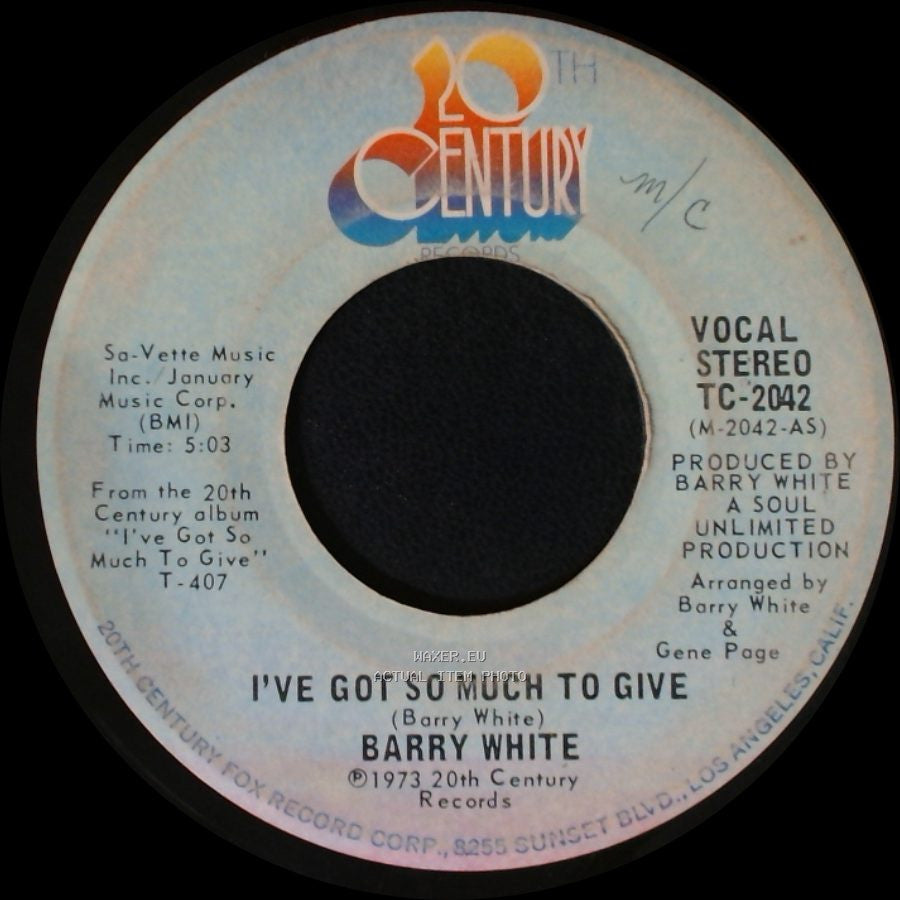 Barry White - I've Got So Much To Give / I've Got So Much To Give side B