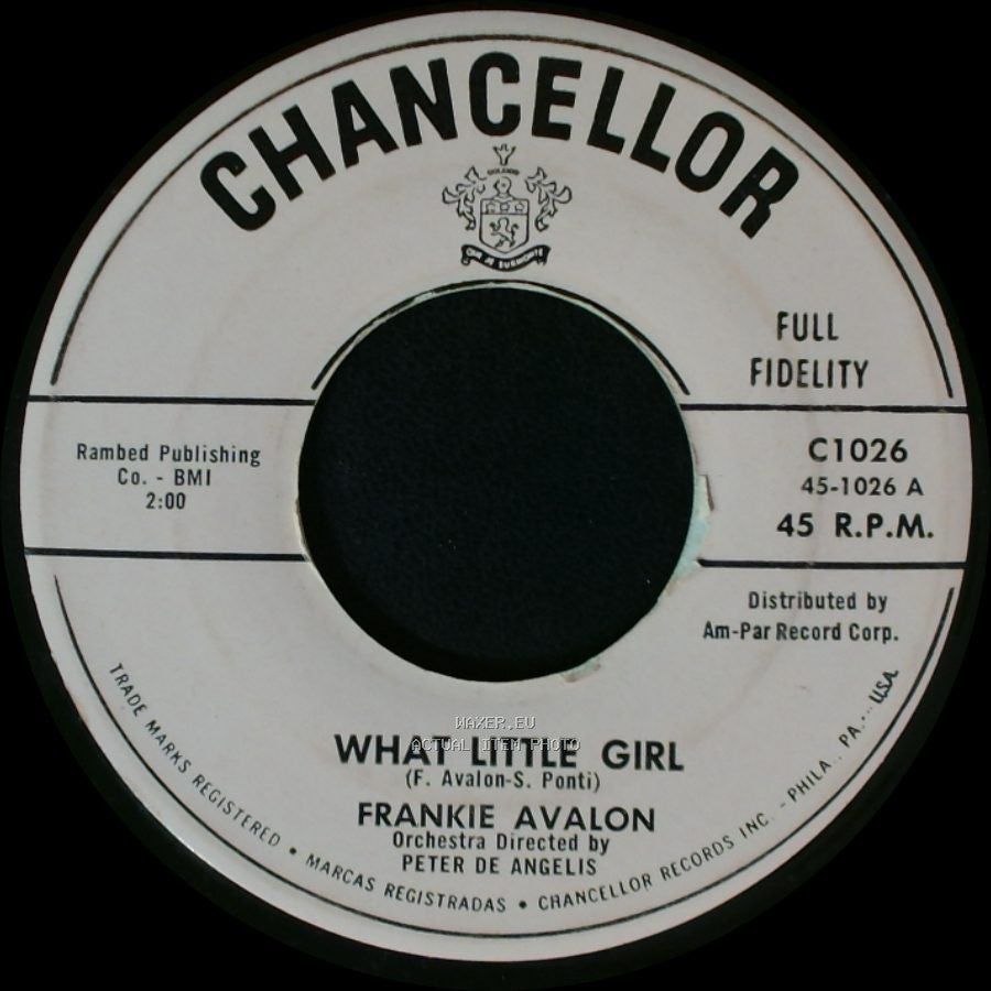 Frankie Avalon - What Little Girl / I'll Wait For You side A