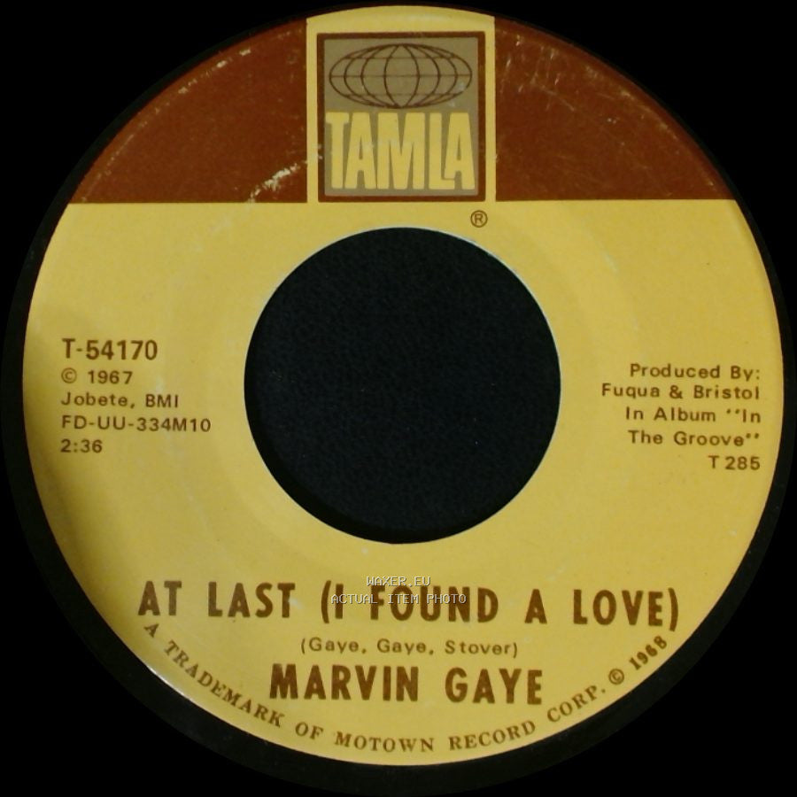 Marvin Gaye - At Last (I Found A Love) / Chained side A