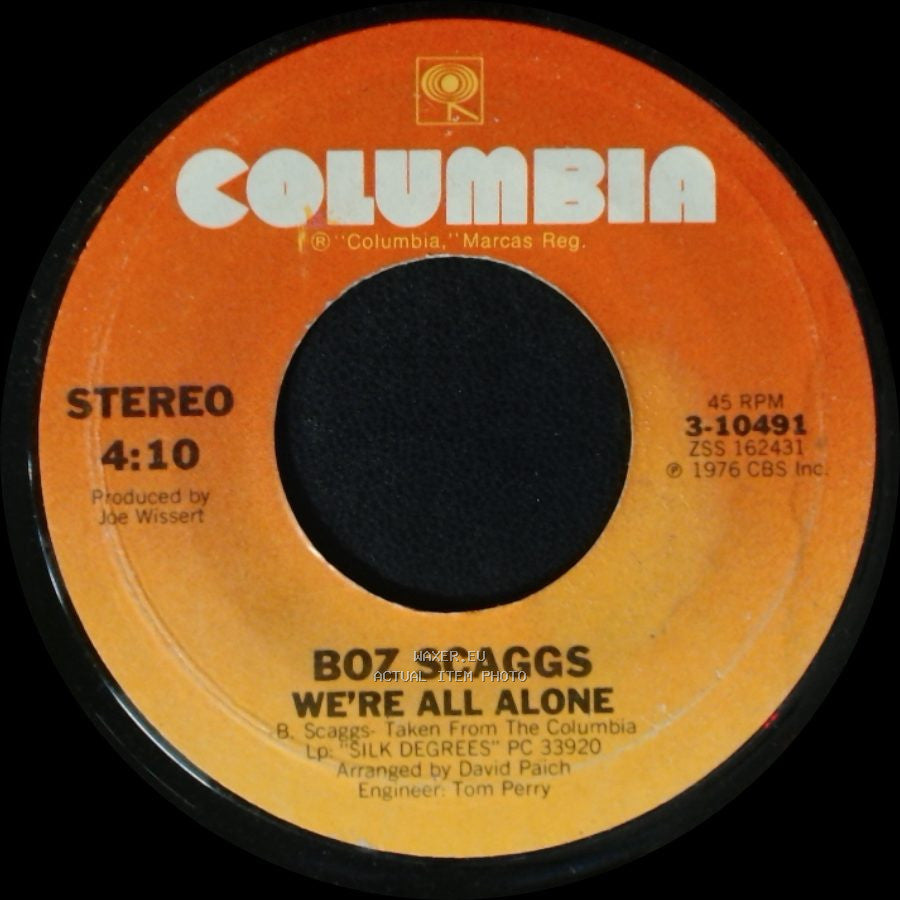 Boz Scaggs - We're All Alone / Lido Shuffle side A