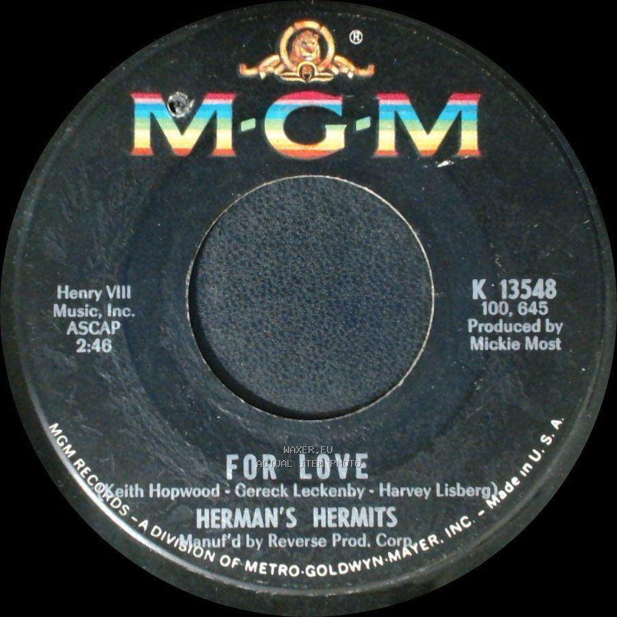 Herman's Hermits - This Door Swings Both Ways / For Love side B