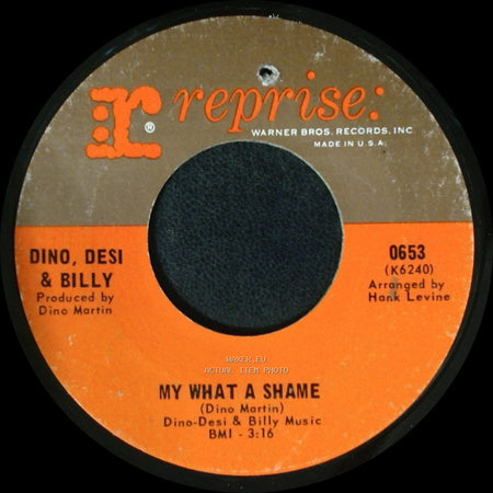 Dino, Desi & Billy - The Inside Outside Caspar Milquetoast Eskimo Flash / My What A Shame side B