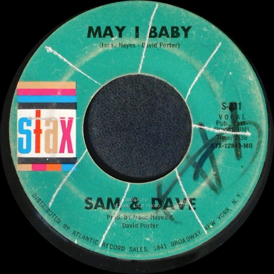 Sam & Dave - Soul Man / May I Baby side B