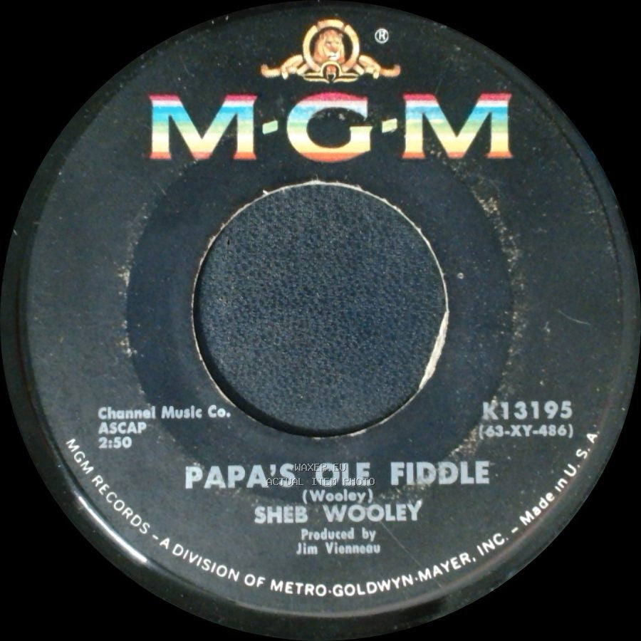 Sheb Wooley - Papa's Ole Fiddle / She Called Me Baby side A
