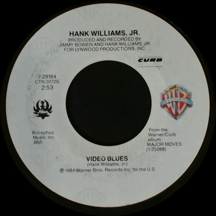 Hank Williams, Jr. - All My Rowdy Friends Are Coming Over Tonight / Video Blues side B