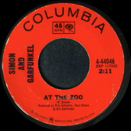 Simon And Garfunkel - The 59Th Street Bridge Song (Feelin' Groovy) / At The Zoo side B