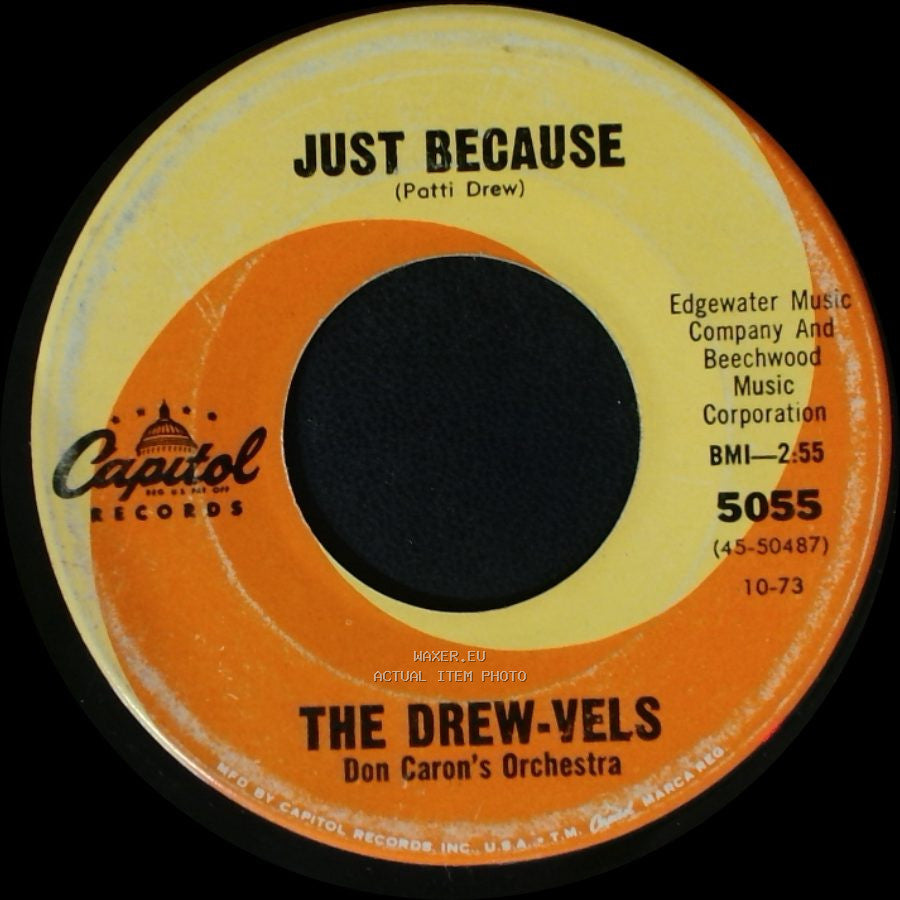 The Drew-Vels - Just Because / Tell Him side A
