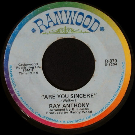 Ray Anthony - Stand By Your Man / Are You Sincere side B