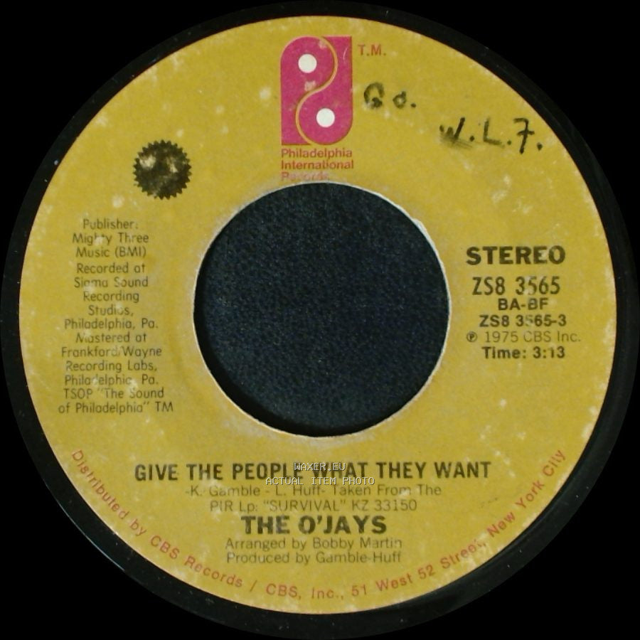 The O'jays - What Am I Waiting For / Give The People What They Want side B