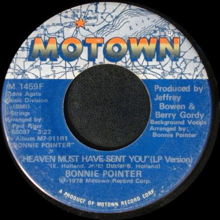 Bonnie Pointer - Heaven Must Have Sent You (Lp Version) / Heaven Must Have Sent You side A