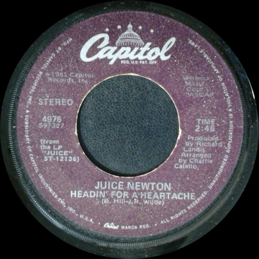 Juice Newton - Headin' For A Heartache / Angel Of The Morning side A