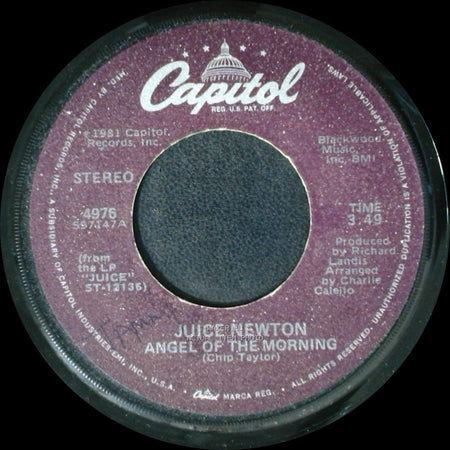 Juice Newton - Headin' For A Heartache / Angel Of The Morning side B
