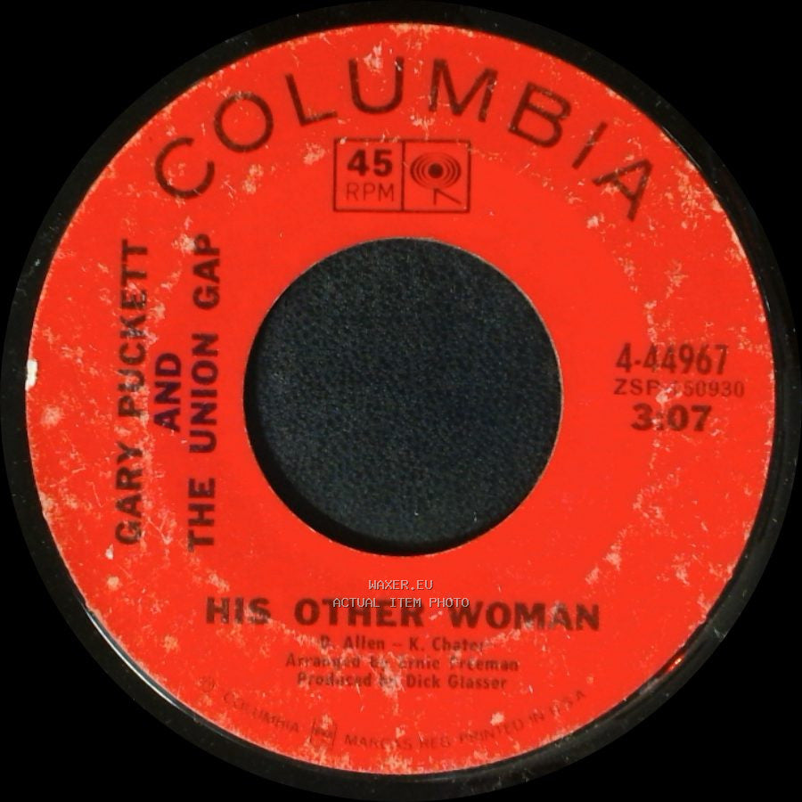 Gary Burkett And The Union Gap / Gary Puckett And The Union Gap - His Other Woman / This Girl Is A Woman Now side A