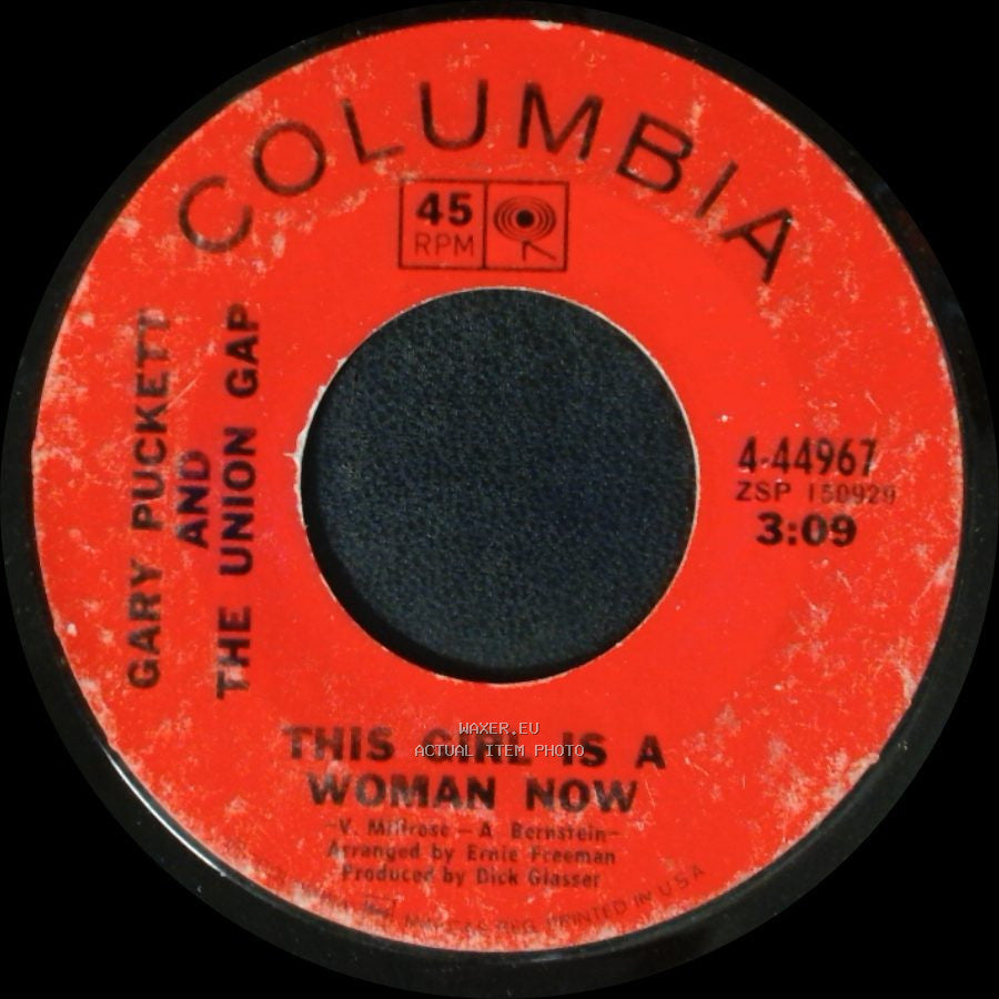 Gary Burkett And The Union Gap / Gary Puckett And The Union Gap - His Other Woman / This Girl Is A Woman Now side B