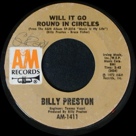 Billy Preston - Will It Go Round In Circles / Blackbird side A