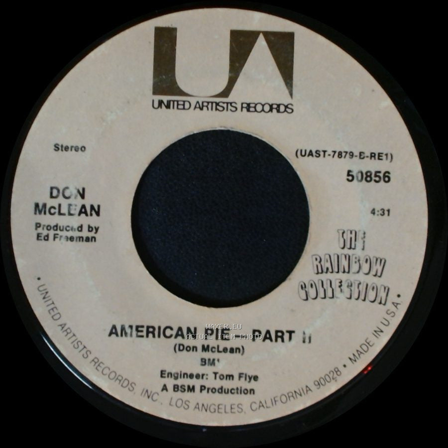 Don Mclean - American Pie - Part Ii / American Pie - Part I side A