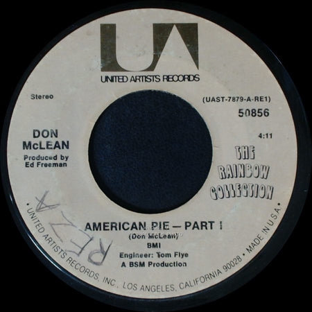 Don Mclean - American Pie - Part Ii / American Pie - Part I side B