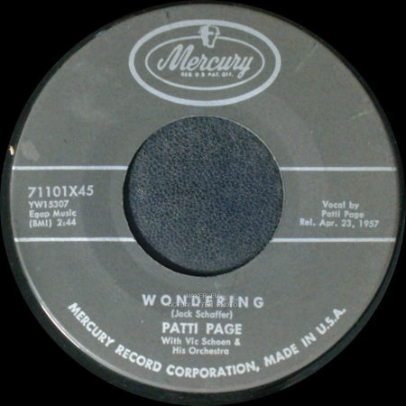 Patti Page - Old Cape Cod / Wondering side B