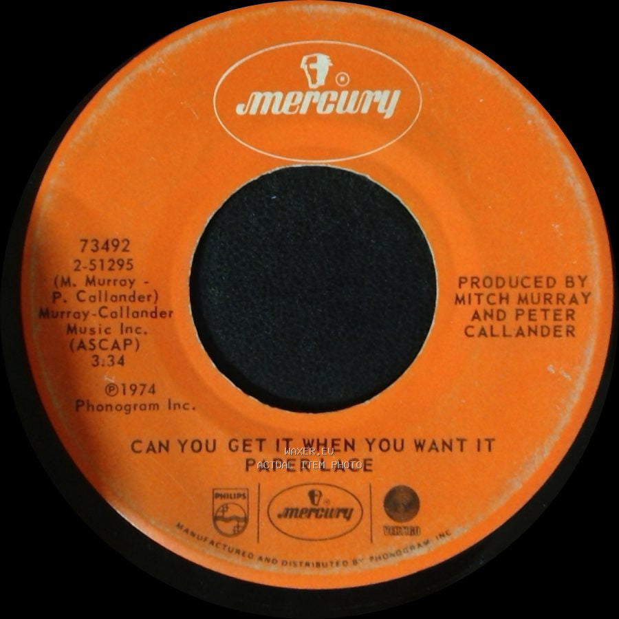 Paper Lace - Can You Get It When You Want It / The Night Chicago Died side A