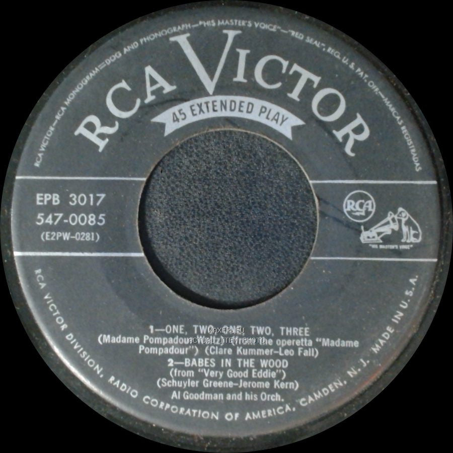 Al Goodman And His Orch. - One, Two, One, Two, Three / Babes In The Wood / When Hearts Are Young / Humoresque Novelty side A