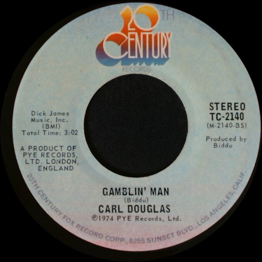 Carl Douglas - Gamblin' Man / Kung Fu Fighting side A
