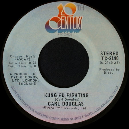 Carl Douglas - Gamblin' Man / Kung Fu Fighting side B