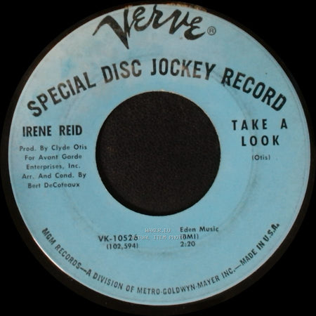 Irene Reid - Take A Look / I'm Too Far Gone To Turn Around side A