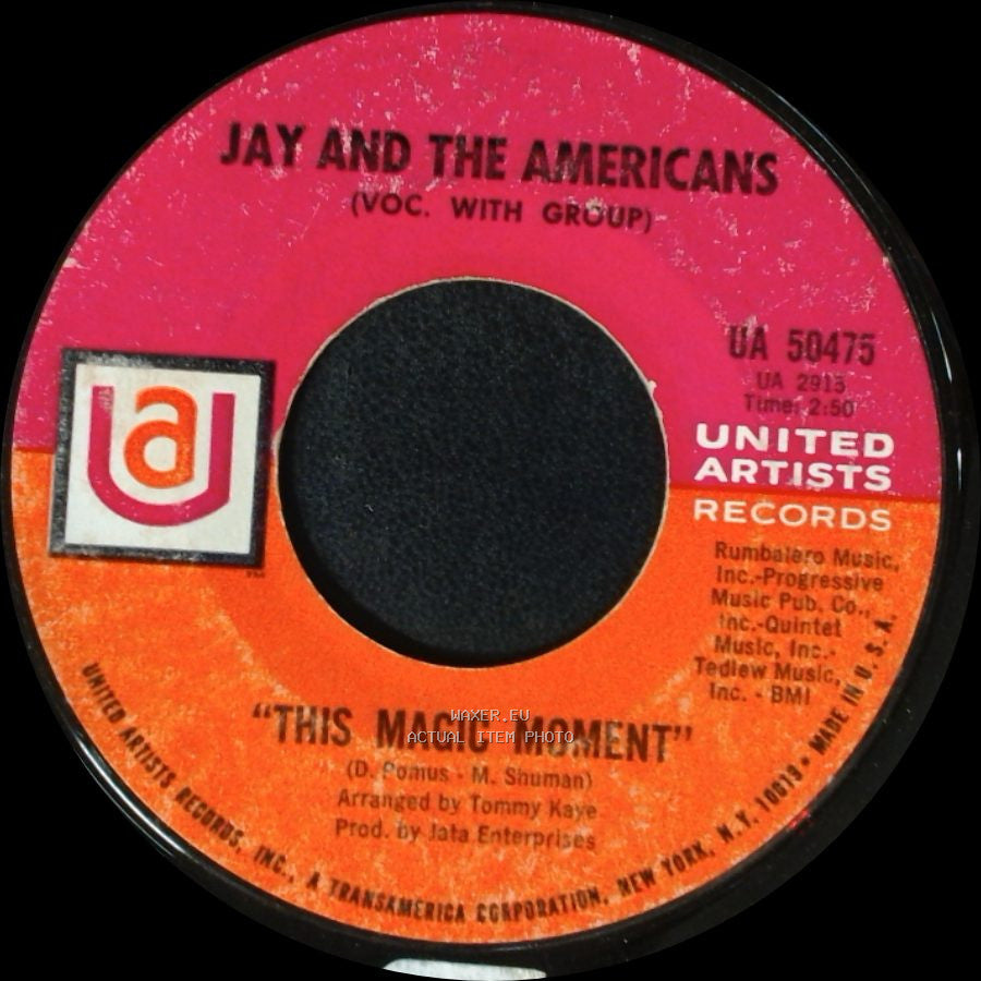 Jay And The Americans - This Magic Moment / Since I Don't Have You side A