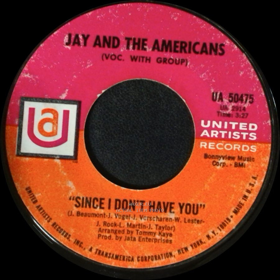 Jay And The Americans - This Magic Moment / Since I Don't Have You side B