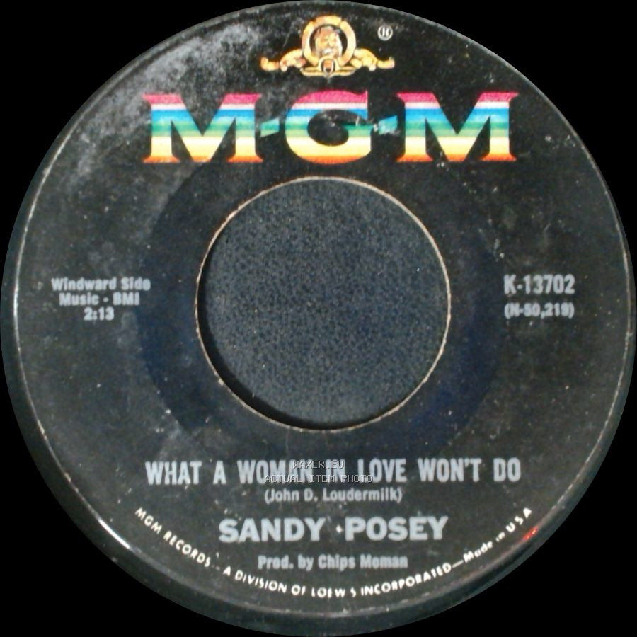 Sandy Posey - What A Woman In Love Won't Do / Shattered side A
