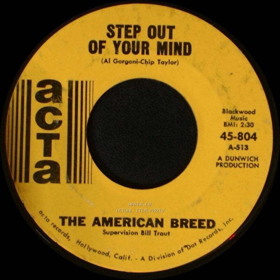 The American Breed - Step Out Of Your Mind / Same Old Thing side A