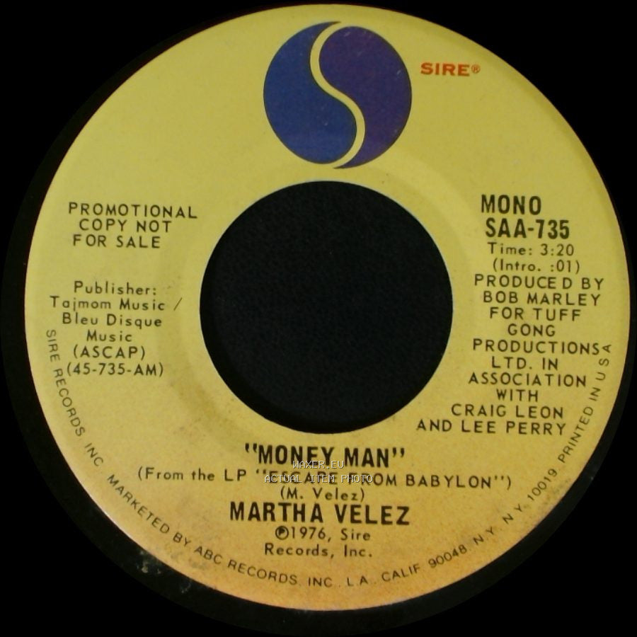 Martha Velez - Money Man / Money Man side B