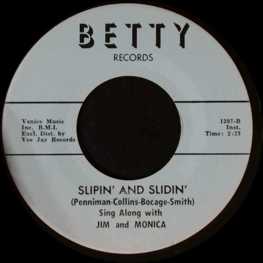 Jim And Monica - Slipin' And Slidin' / Slipin' And Slidin' side A