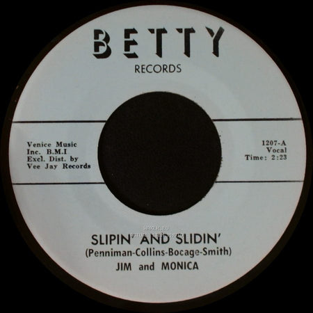Jim And Monica - Slipin' And Slidin' / Slipin' And Slidin' side B