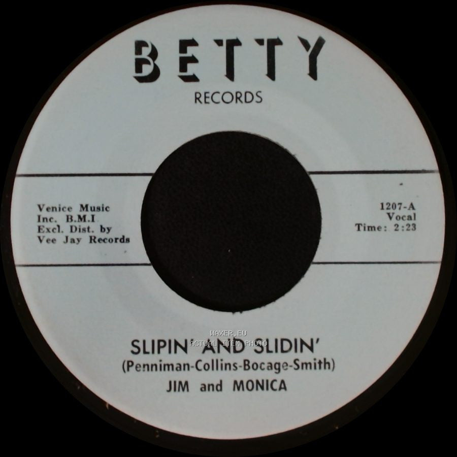 Jim And Monica - Slipin' And Slidin' / Slipin' And Slidin' side A