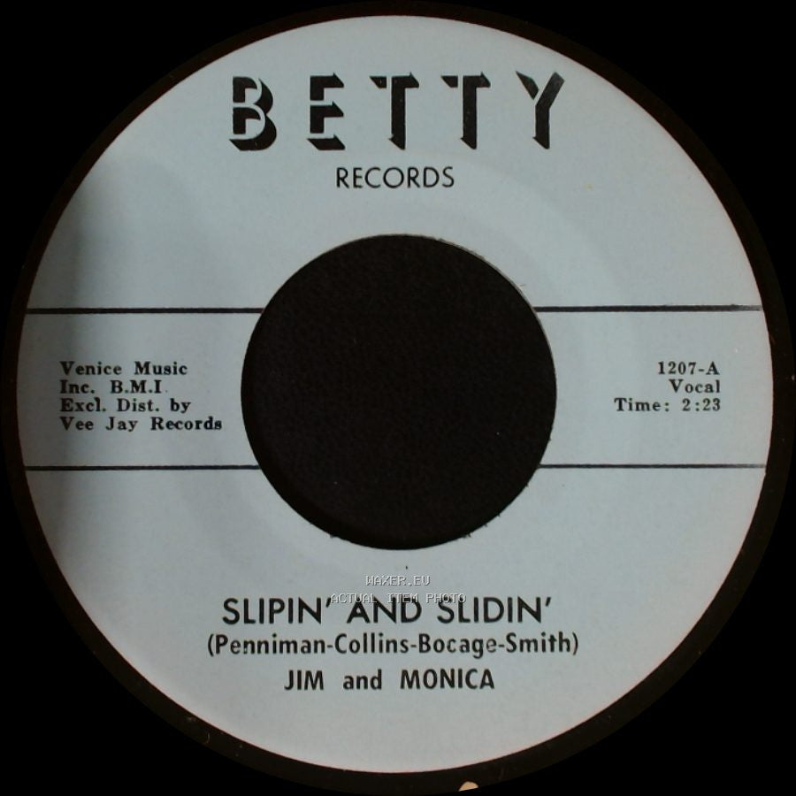 Jim And Monica - Slipin' And Slidin' / Slipin' And Slidin' side A