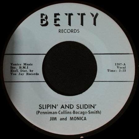 Jim And Monica - Slipin' And Slidin' / Slipin' And Slidin' side A