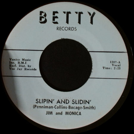 Jim And Monica - Slipin' And Slidin' / Slipin' And Slidin' side A